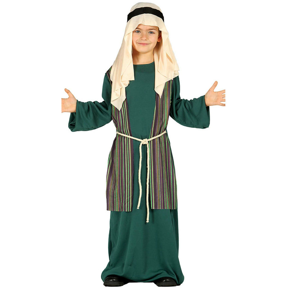 Costume Da Pastore Medievale Per Bambini – Set Completo Per Recita Di Natale, Taglie 3-12 Anni, Con Tunica E Accessori