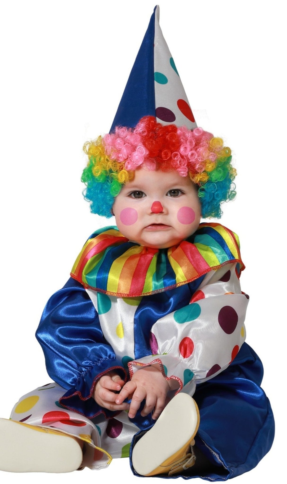 Costume da Pagliaccio multicolore per bambina