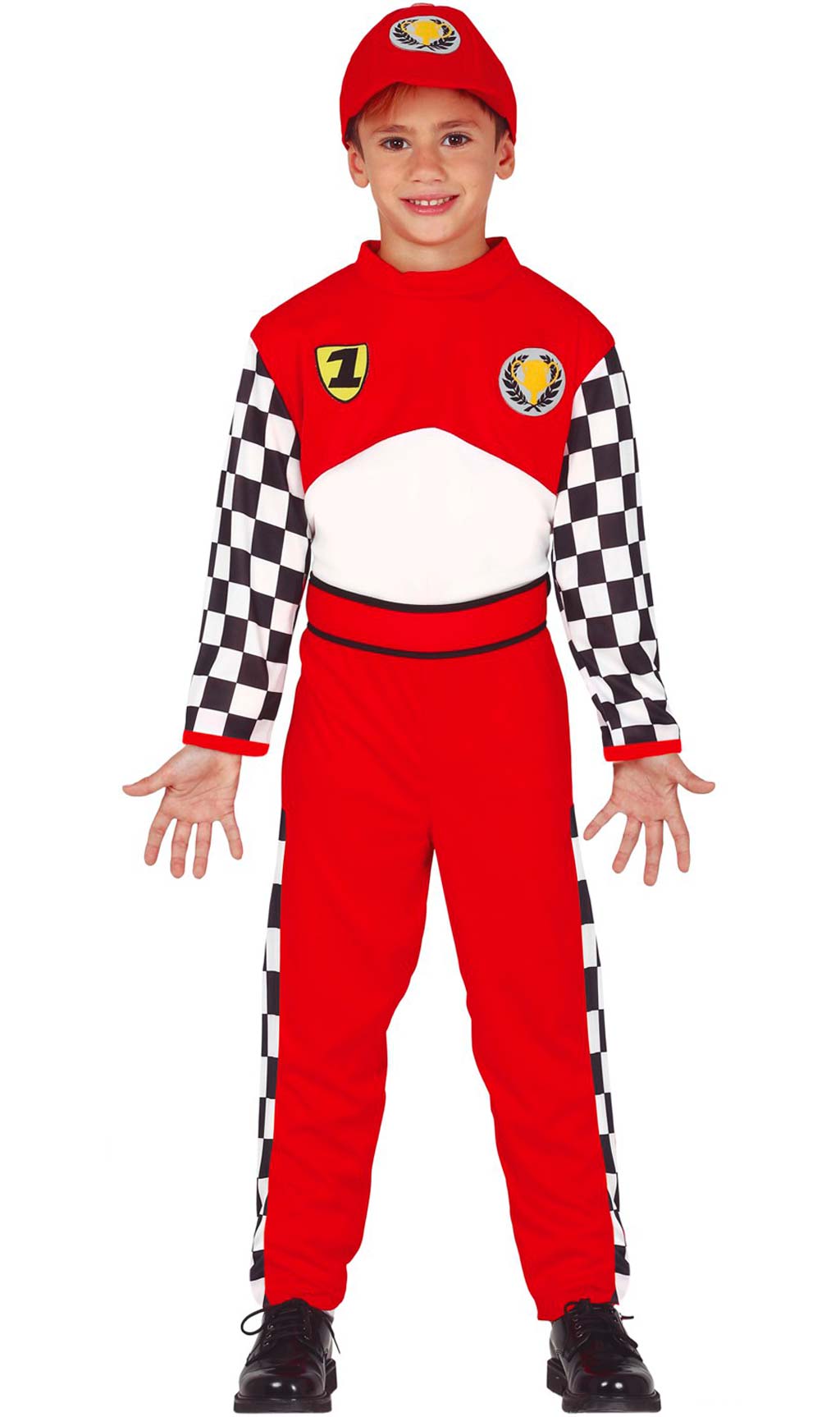 Costume da Pilota Formula 1 Quadri per bambino