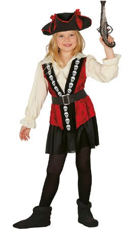 Costume da Pirata multicolore per bambina
