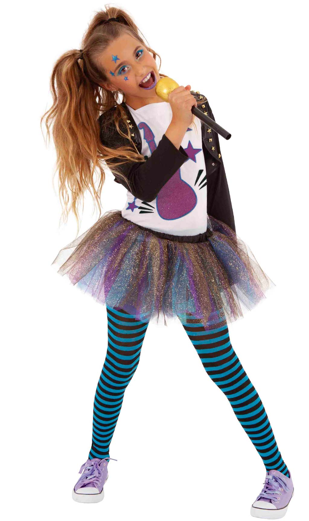 Vestito Carnevale Rock Star Bambina Abbigliamento Bambina Rock