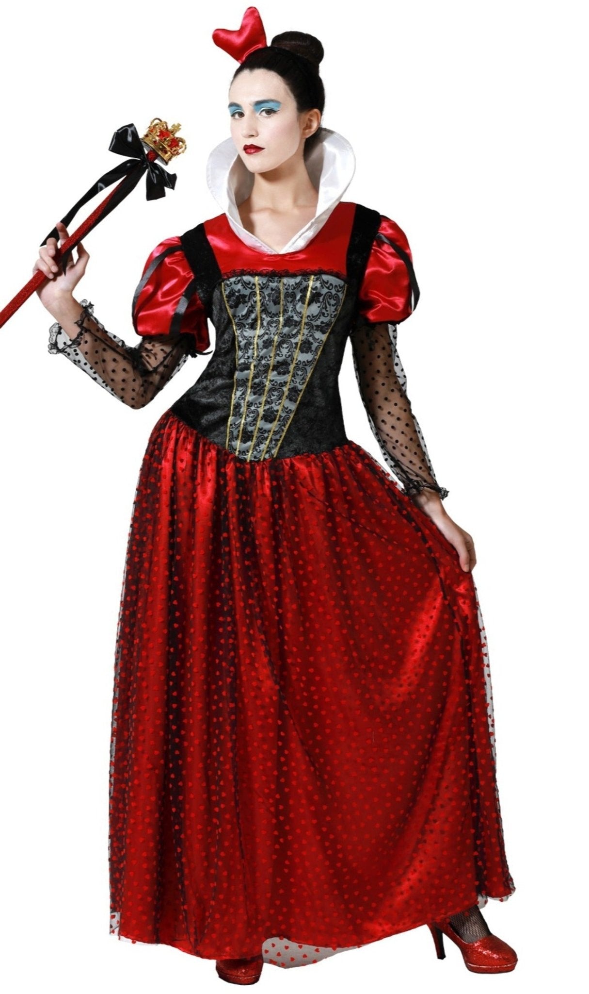 Parrucca Cosplay Regina Rossa per Alice nel Paese delle Meraviglie