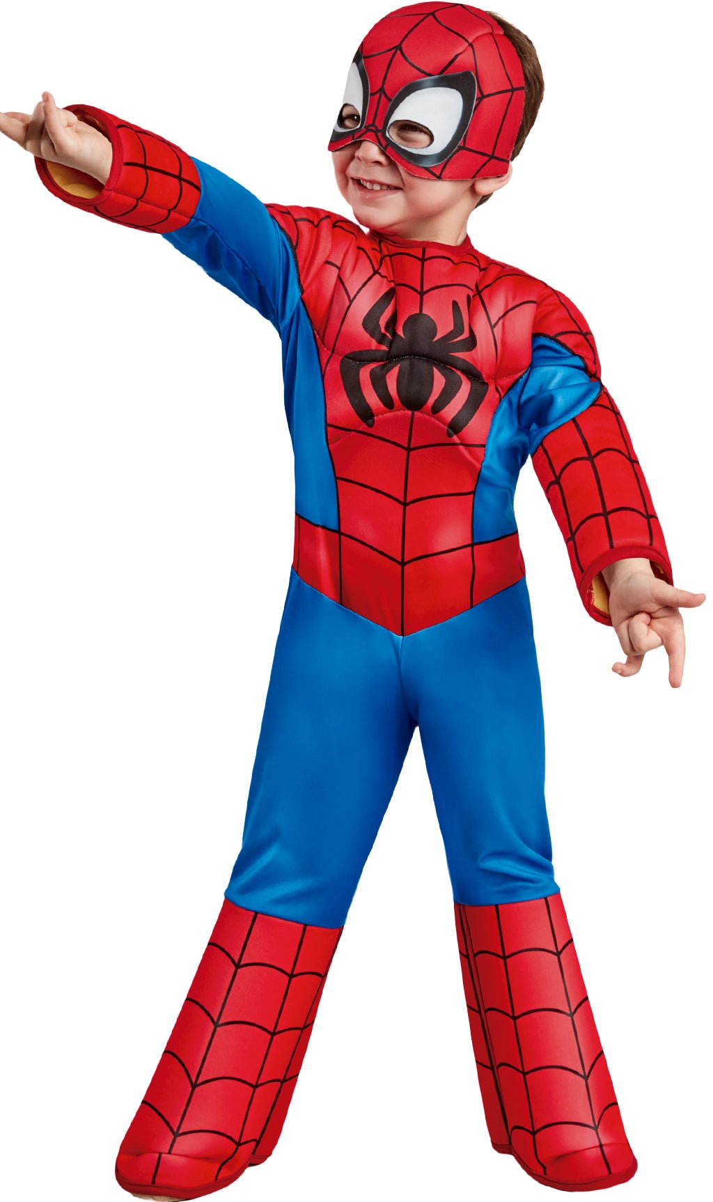 costume spider man adulto rosso e blu con maschera