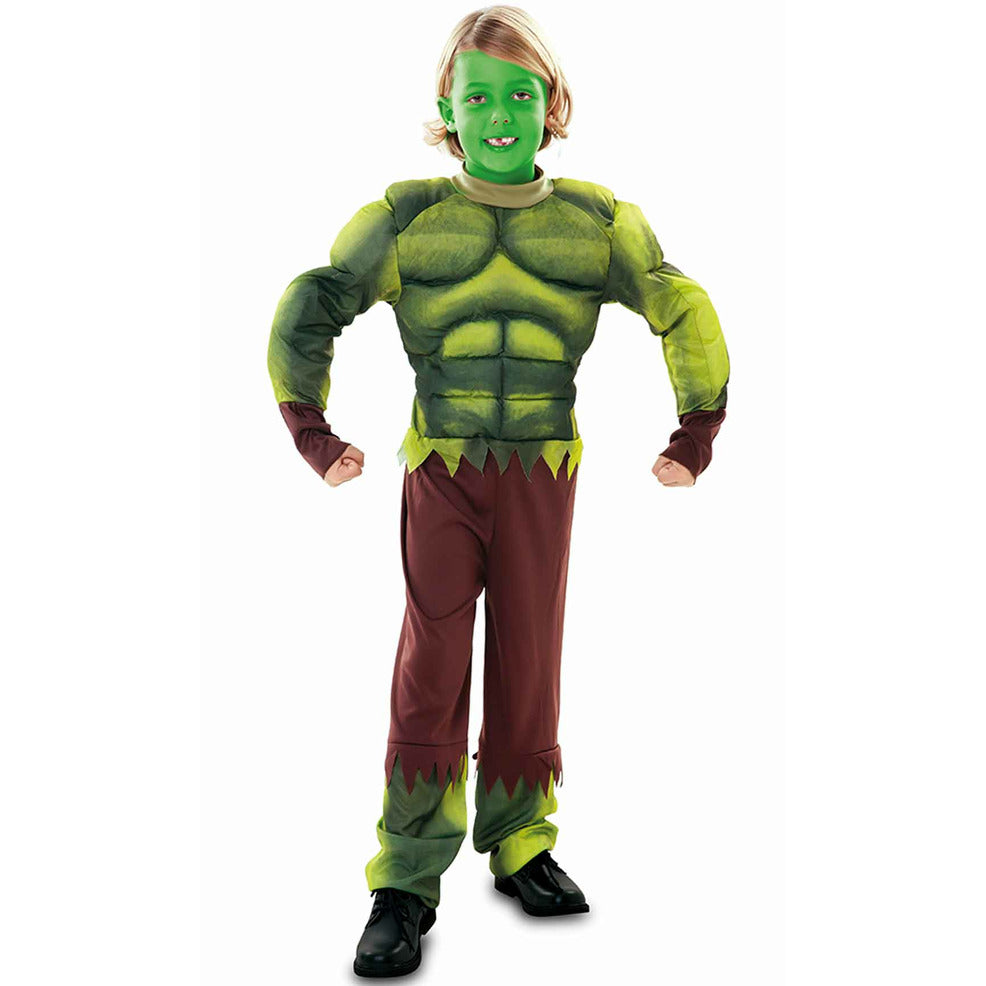 Disfraz de Superhéroe de Cómic Verde infantil | Don Disfraz