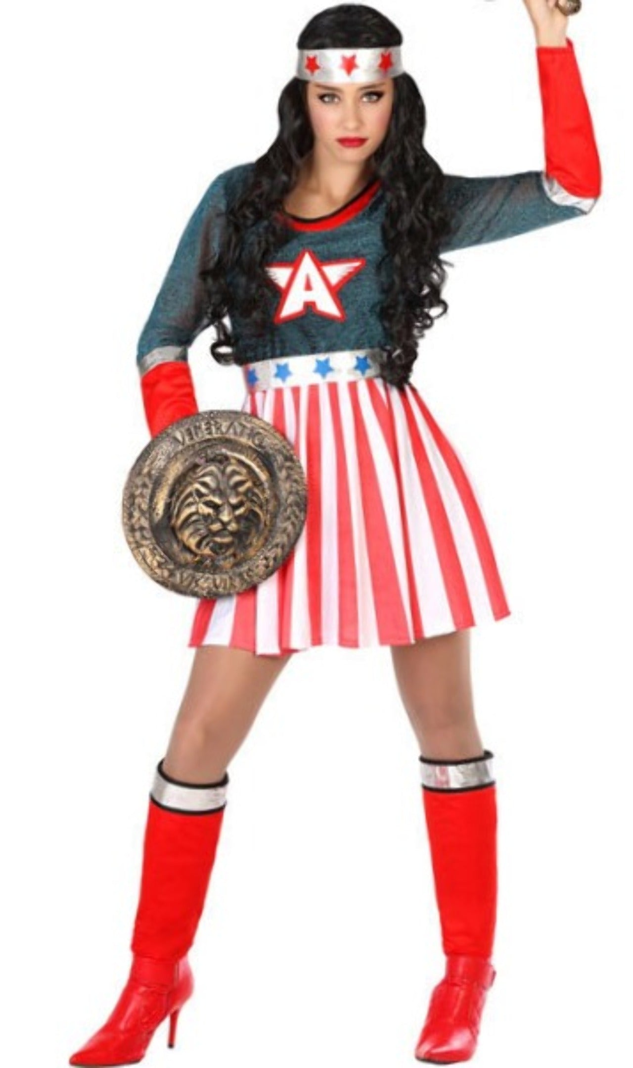 Immagini Stock - Giovane Donna Sicura Di Sé In Costume Super-eroe. Image  36717248