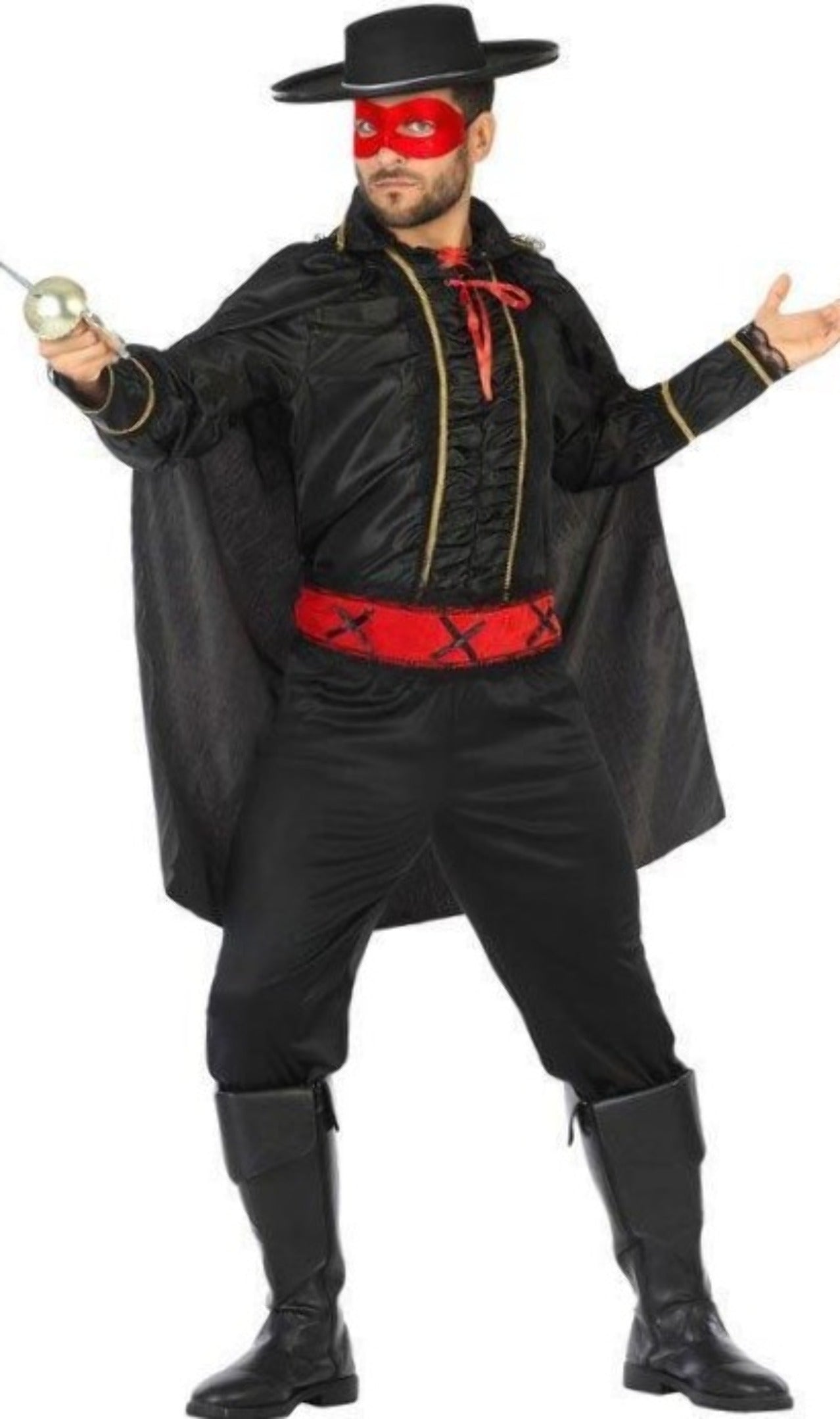 Costume da Zorro Mascherato per uomo