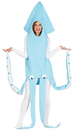 Costume da Calamaro Azzurro per adulto