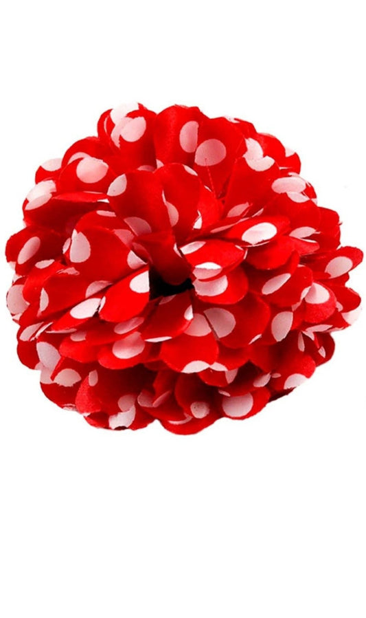 Fiore rosso Sevillana a pois