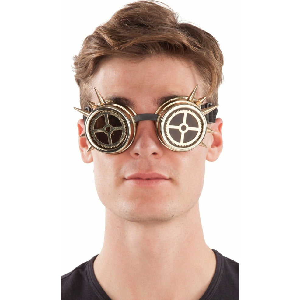 Gafas de Steampunk Doradas | Don Disfraz