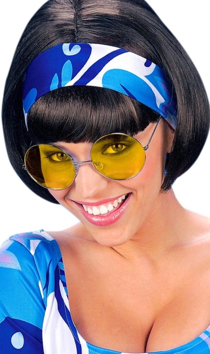 Occhiali Rotondi Gialli Grandi