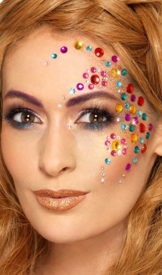 Gemme viso glitter Arcobaleno
