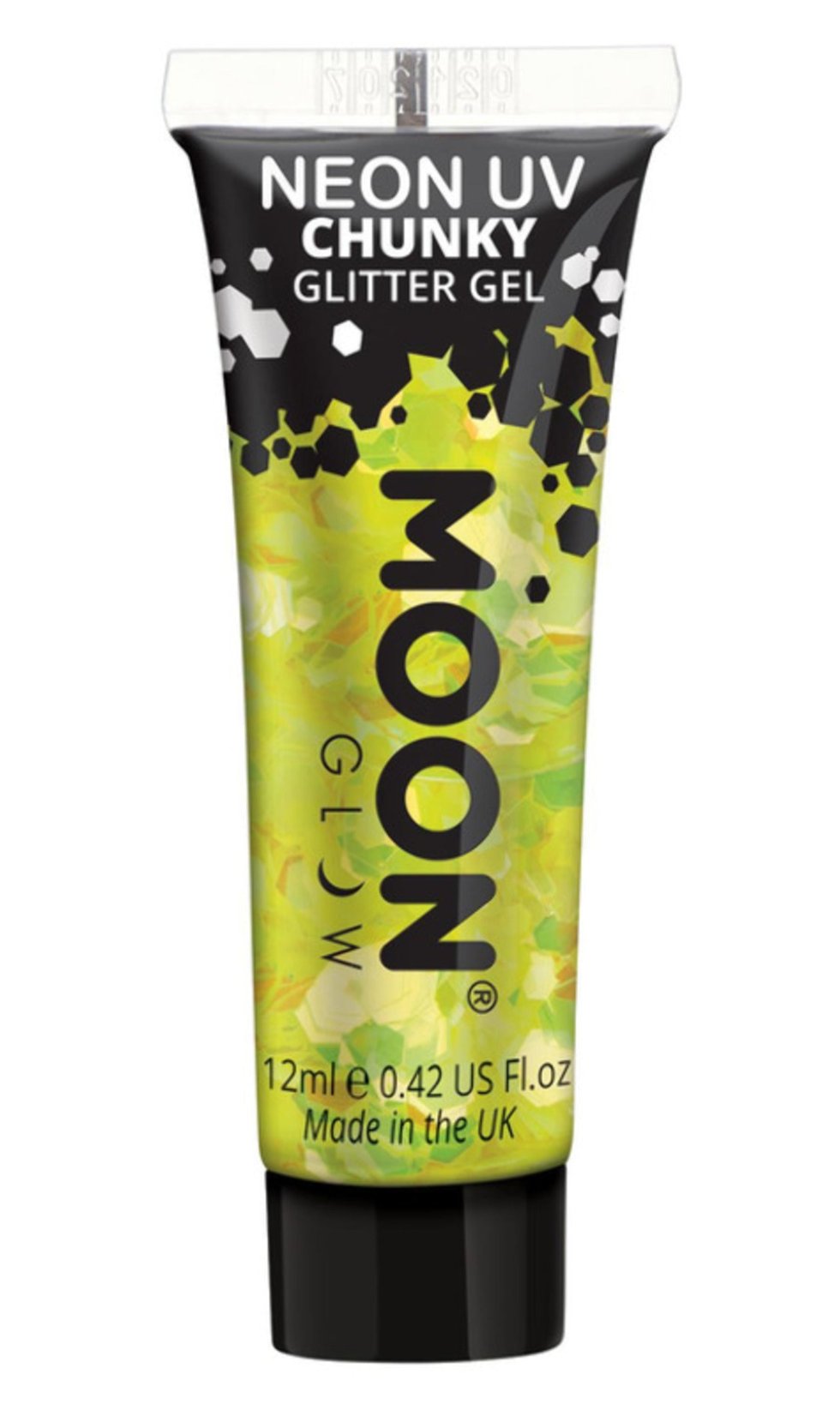 Glitter gel giallo neon UV