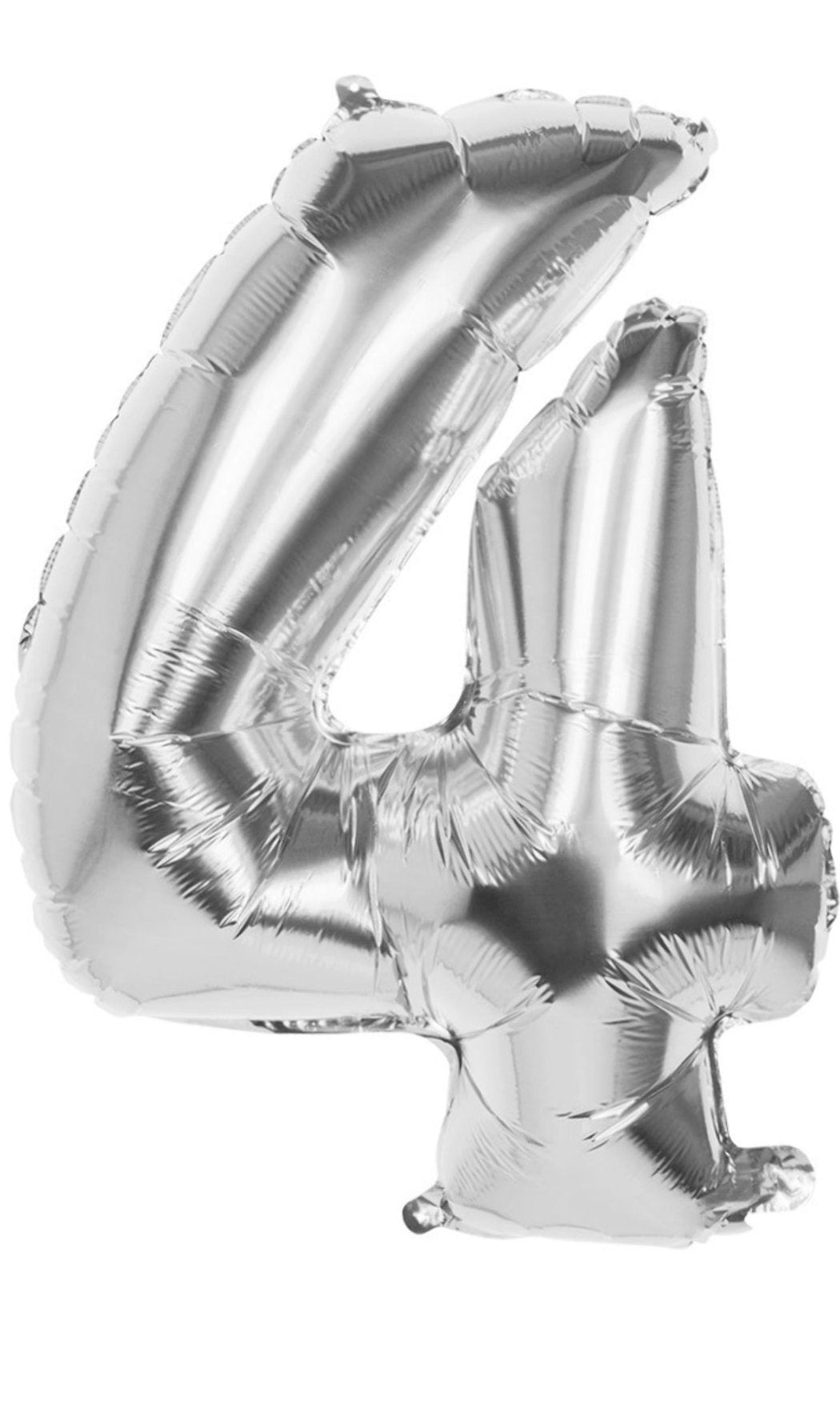 Palloncino Argento Numero 4 86cm