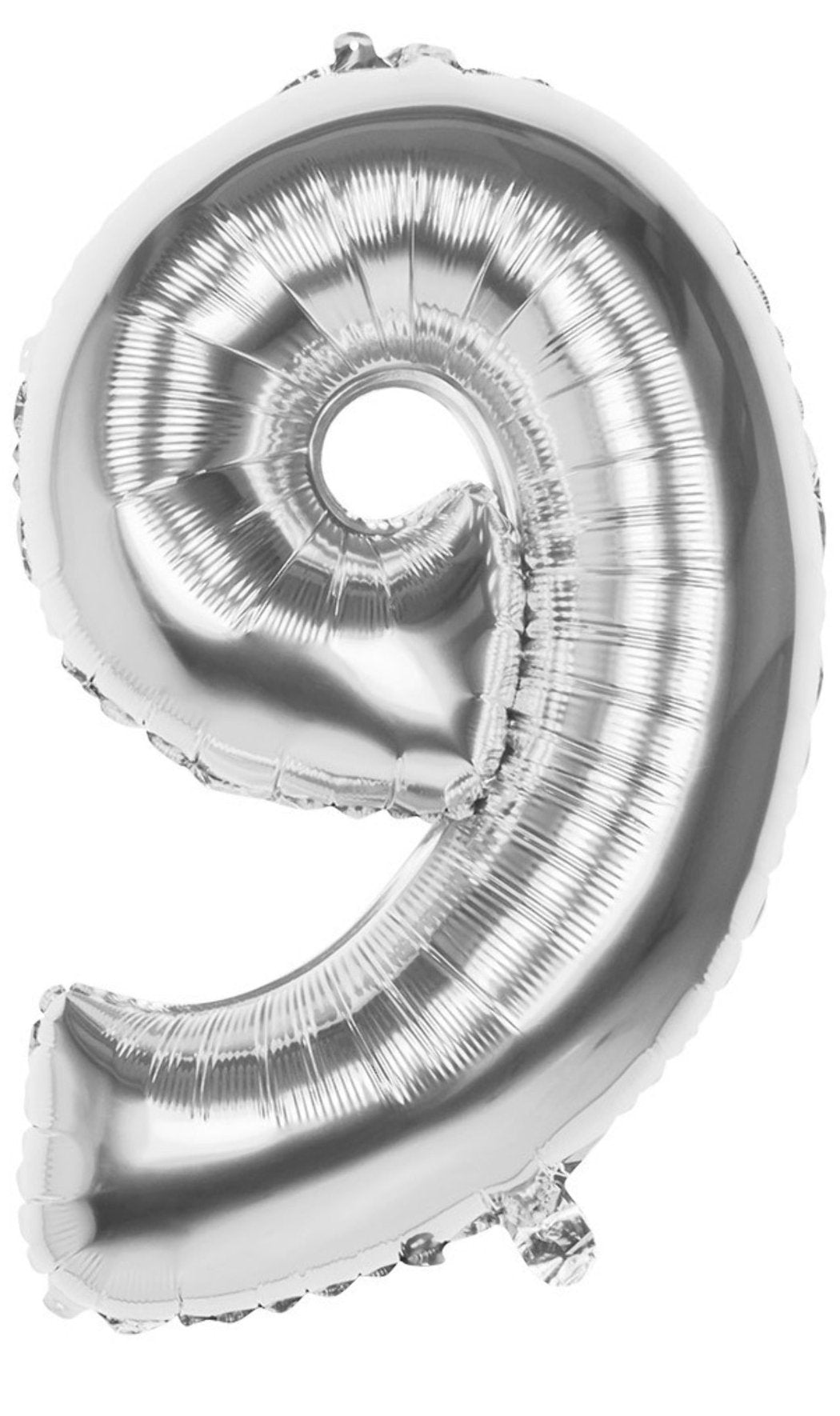 Palloncino Argento Numero 9 86cm