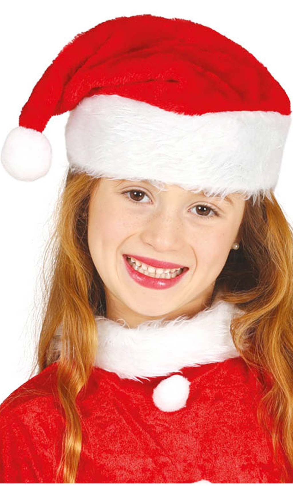Cappello da Babbo Natale Deluxe bambino