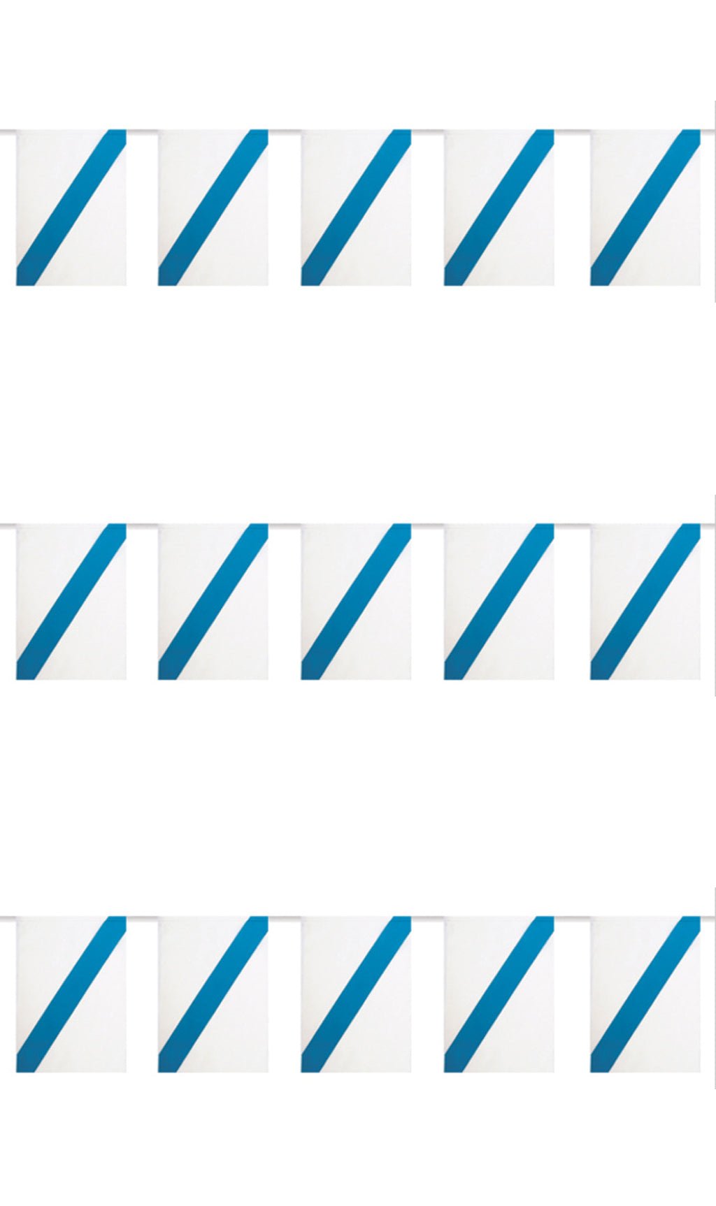 Festone bandiere bianche e azzurre