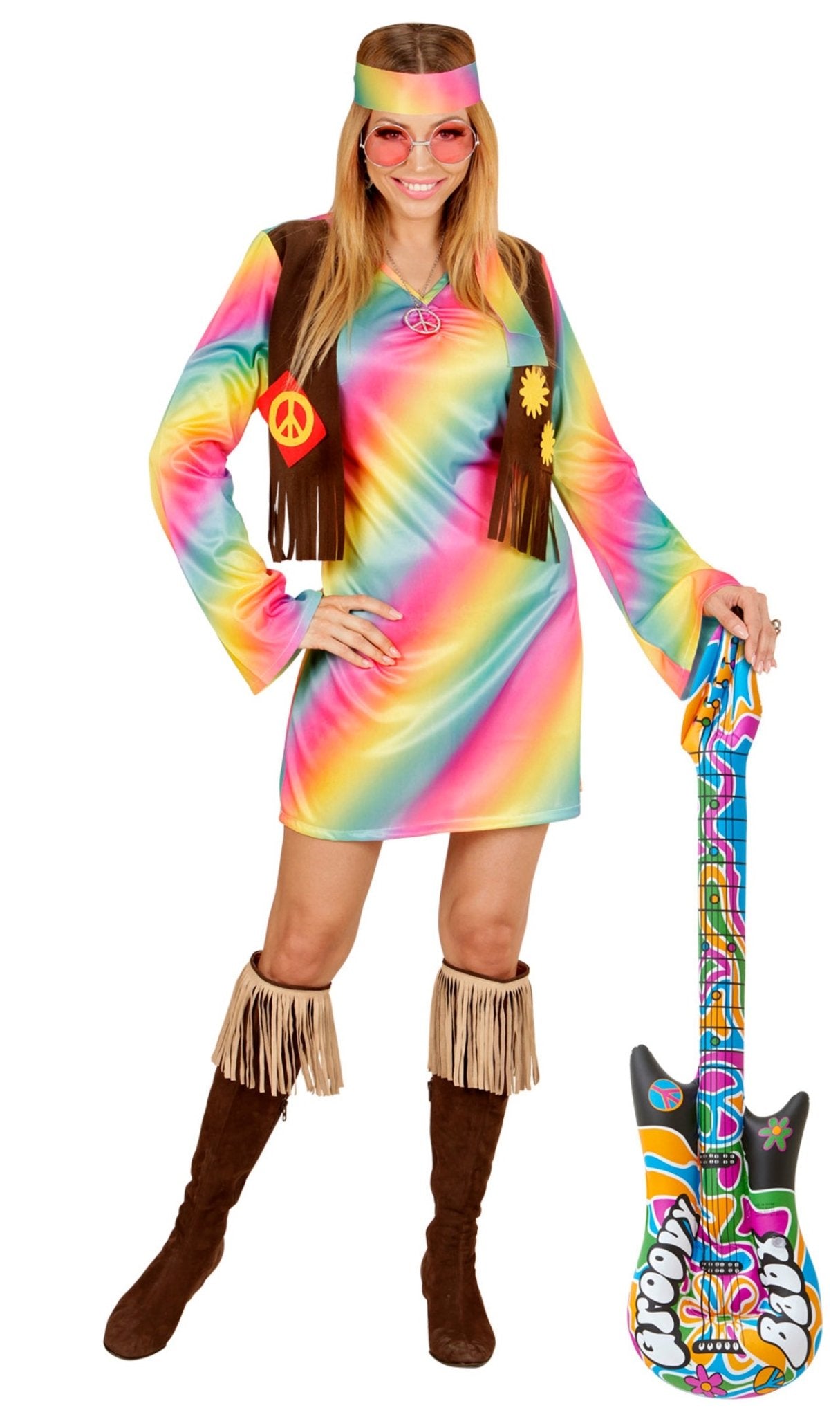 Chitarra Hippie Colori Gonfiabile