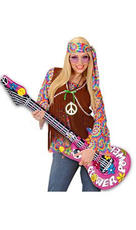 Chitarra Hippy Rosa Gonfiabile