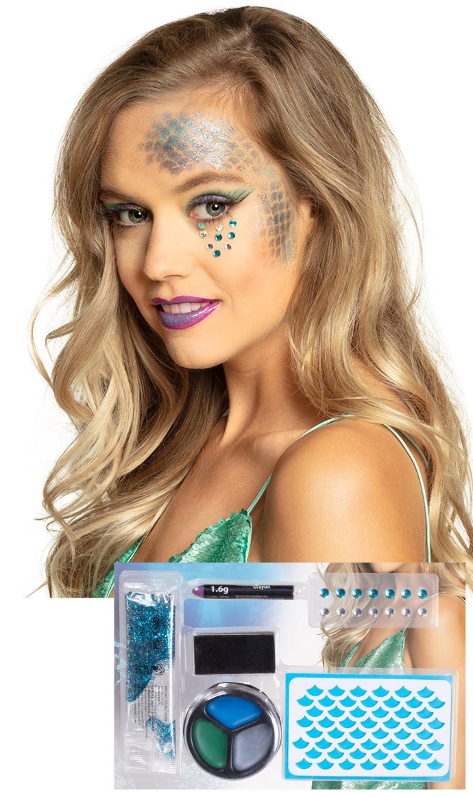 Kit de Maquillaje de Sirena | Don Disfraz