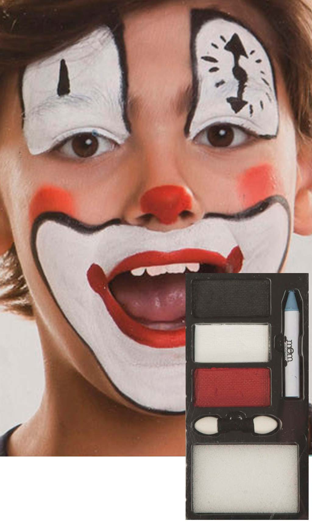Maschera E Giacca Da Clown Per Bambino | Costume Carnevale 7-9 Anni | Fiesta Guirca