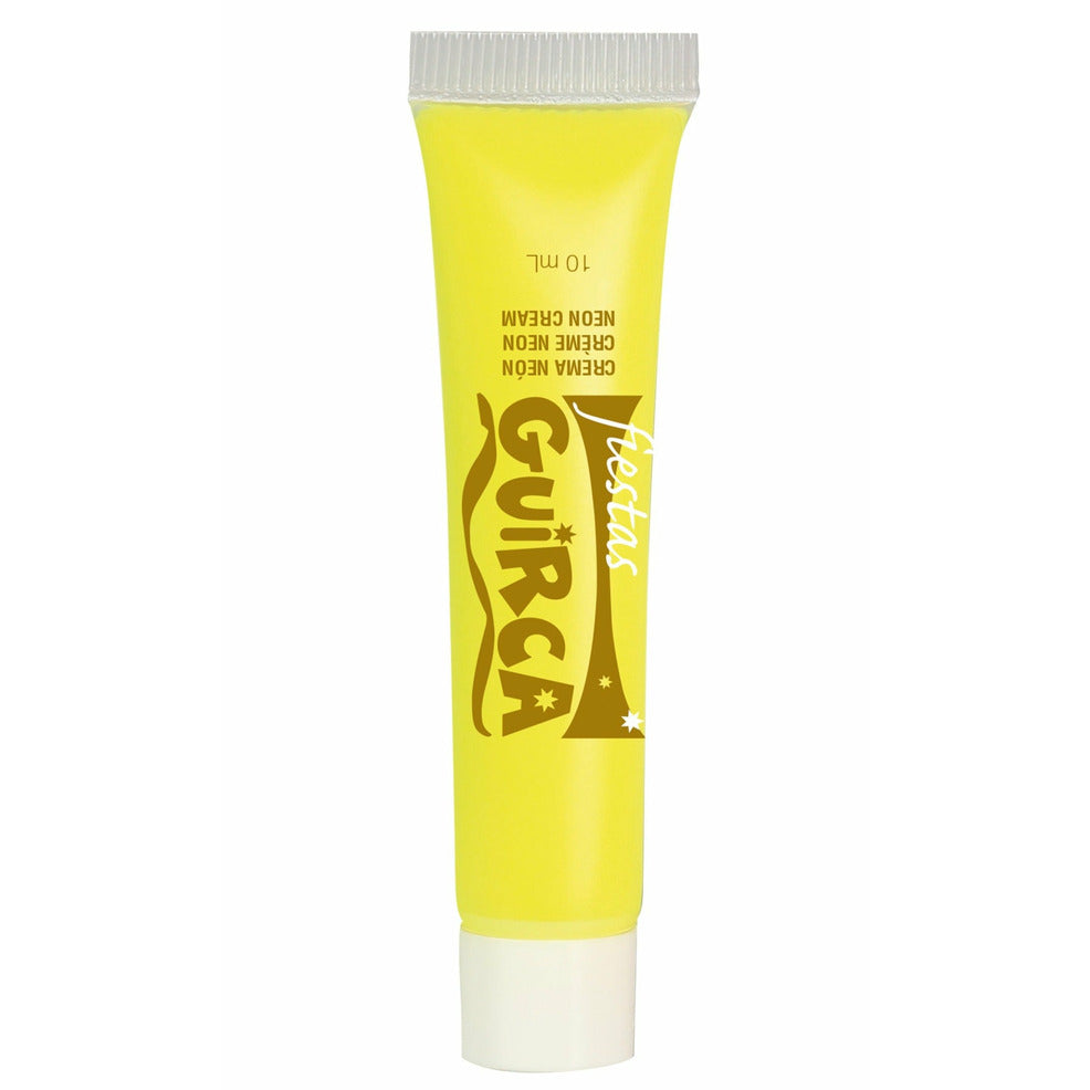 Maquillaje en Crema Amarillo Fluorescente | Don Disfraz