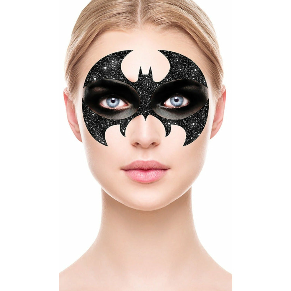 Maquillaje Adhesivo Glitter de Antifaz Batman | Don Disfraz