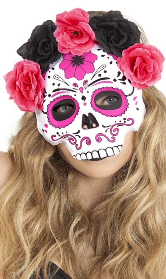 Acquista online Maschera Fiori Rosa Catrina