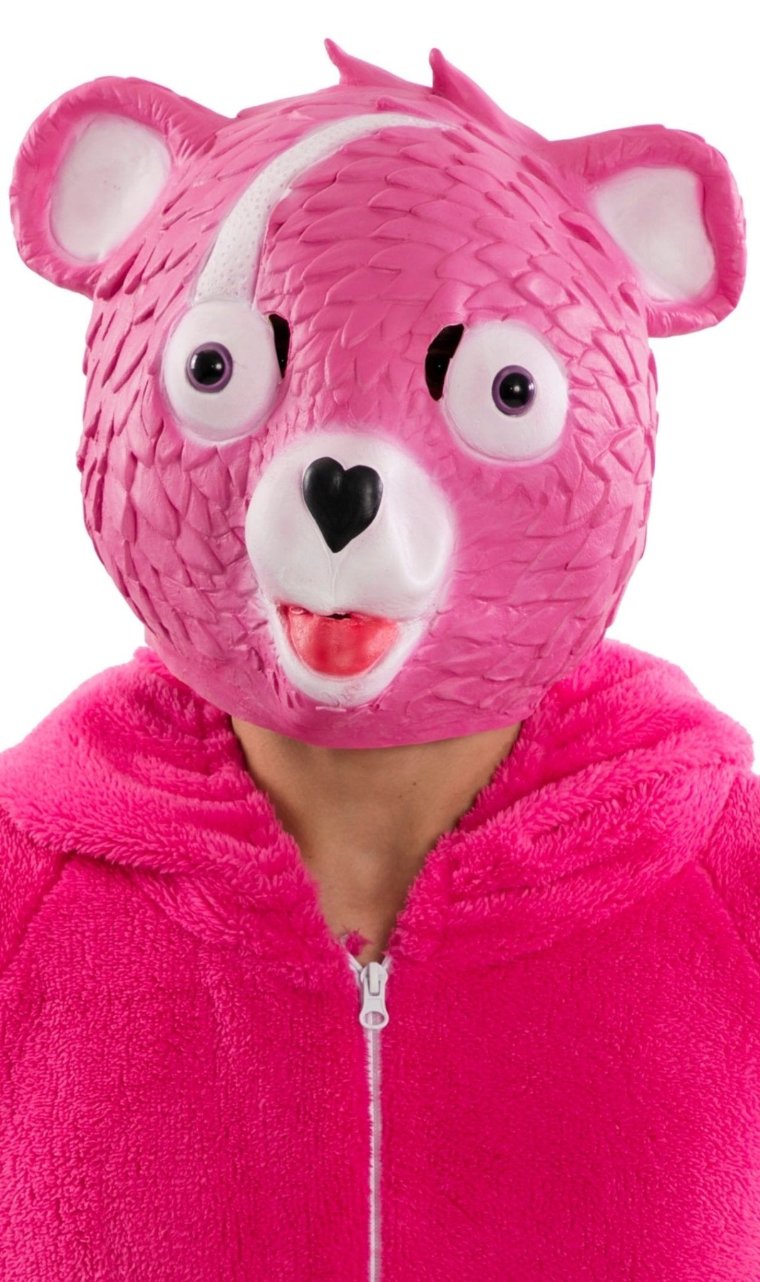 Maschera in lattice Orso Rosa Fortnite