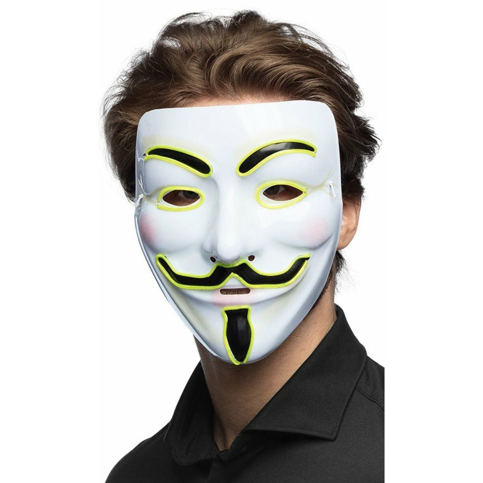 Máscara de V de Vendetta Led | Don Disfraz