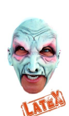 Maschera da Vampiro Bianco in lattice
