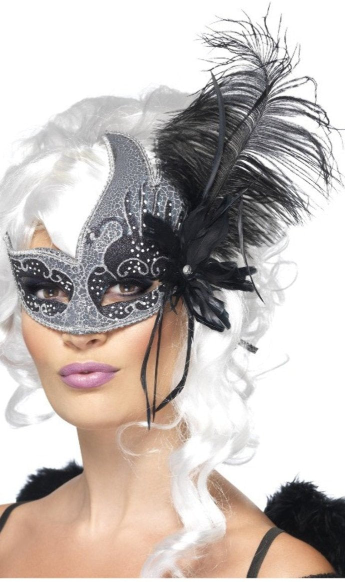 Maschera Veneziana Angelo Nero