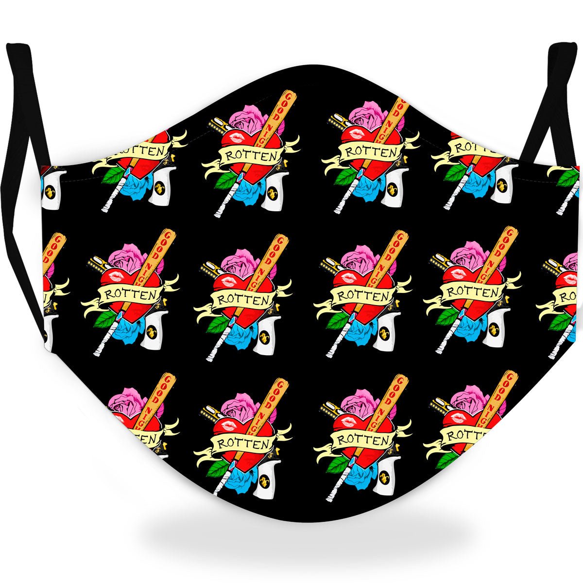 Mascherina Harley Quinn Nera per donna