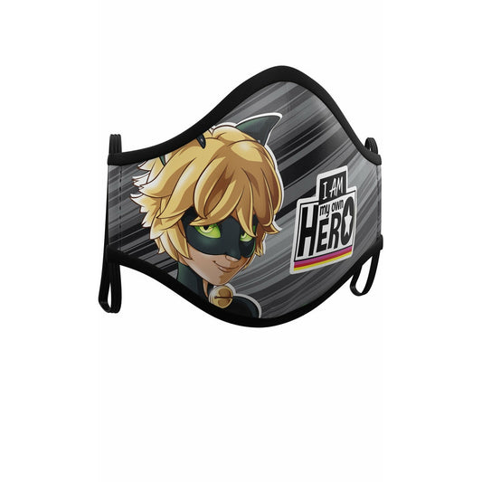 Pack 2 Mascarillas de Tela Cat Noir™ infantil | Don Disfraz
