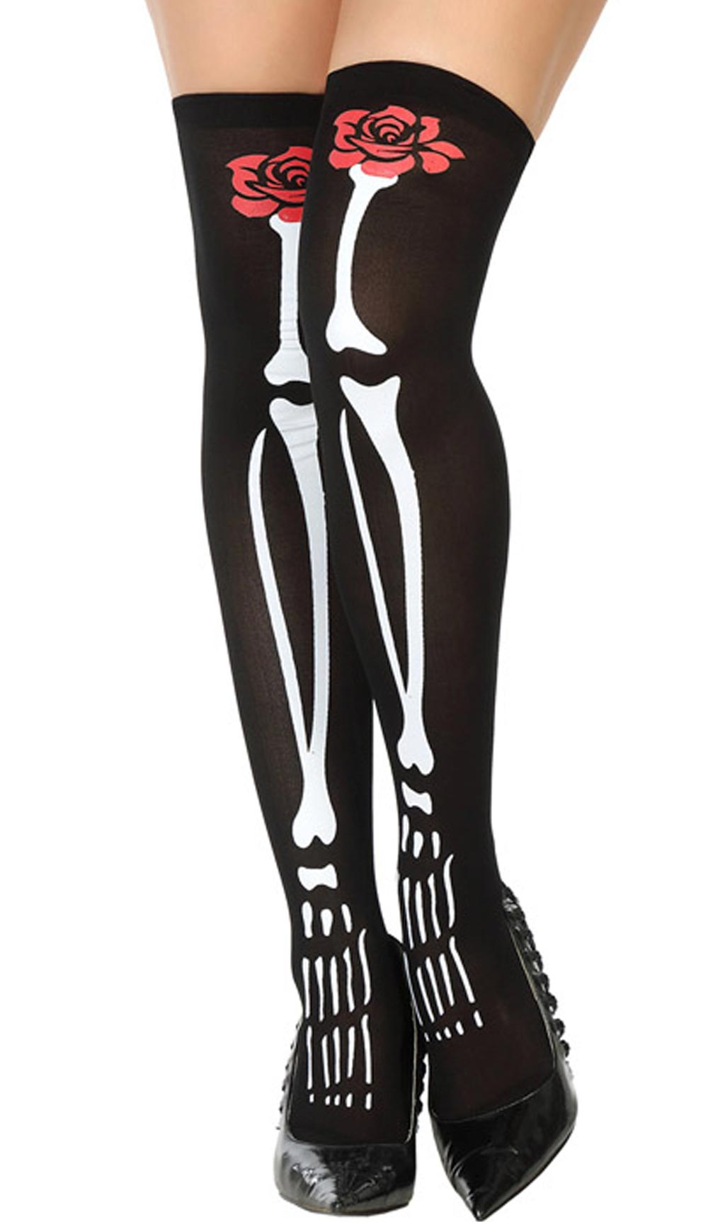 Calze Scheletro Fiori