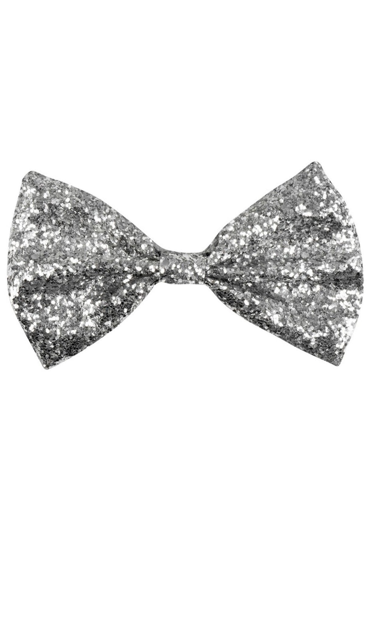 Papillon glitter argento