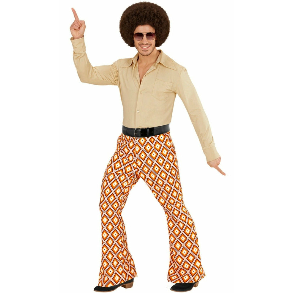 Pantalón de Años 70 Naranja para hombre | Don Disfraz
