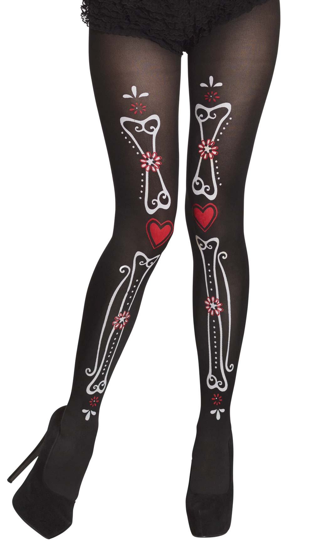 Collant Scheletro Donna Halloween - Nylon, Motivo Ossa, Per Feste E Costumi - Foto 7