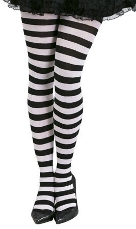 Collant a Righe Nere Bianche