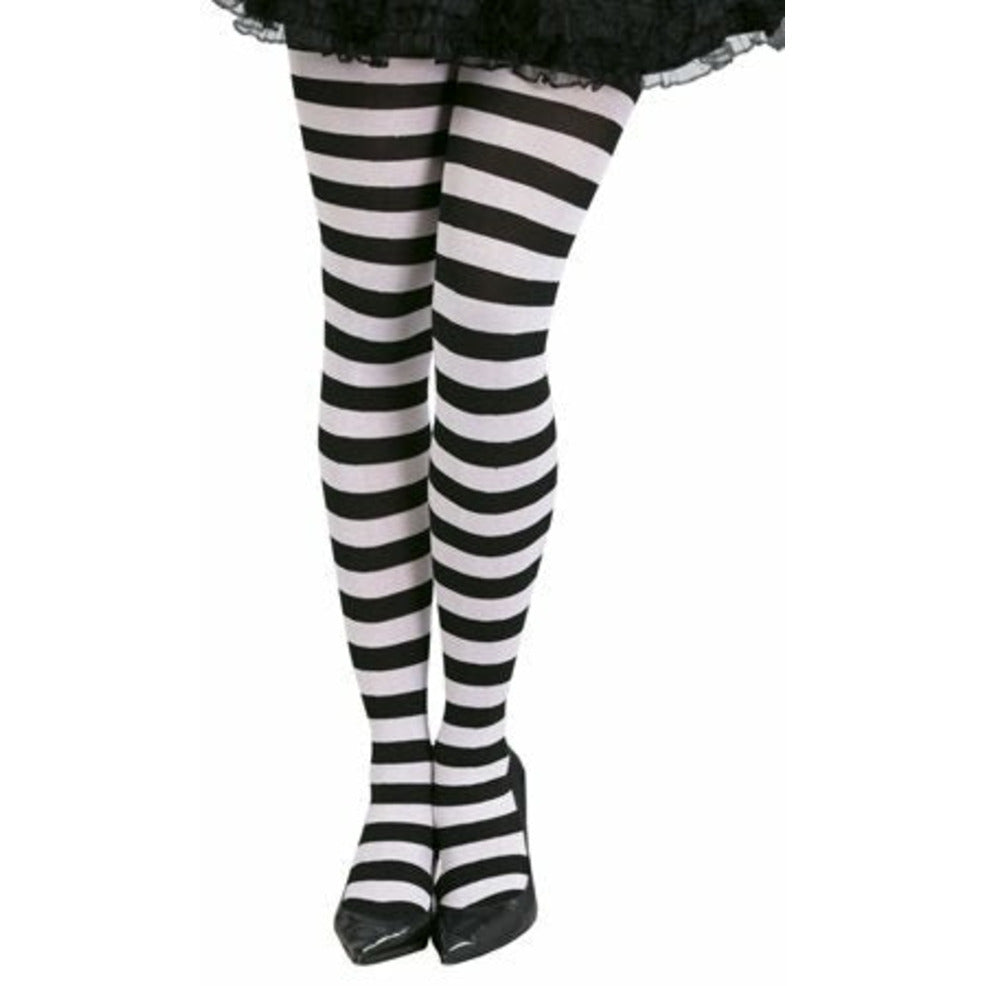 Panty Rayas Negras Blancas | Don Disfraz