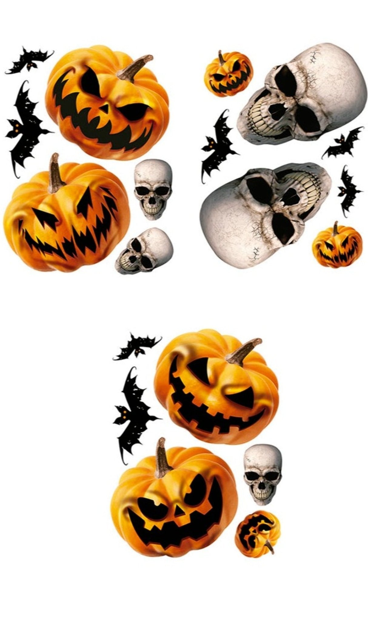 Adesivi elettrostatici di zucca