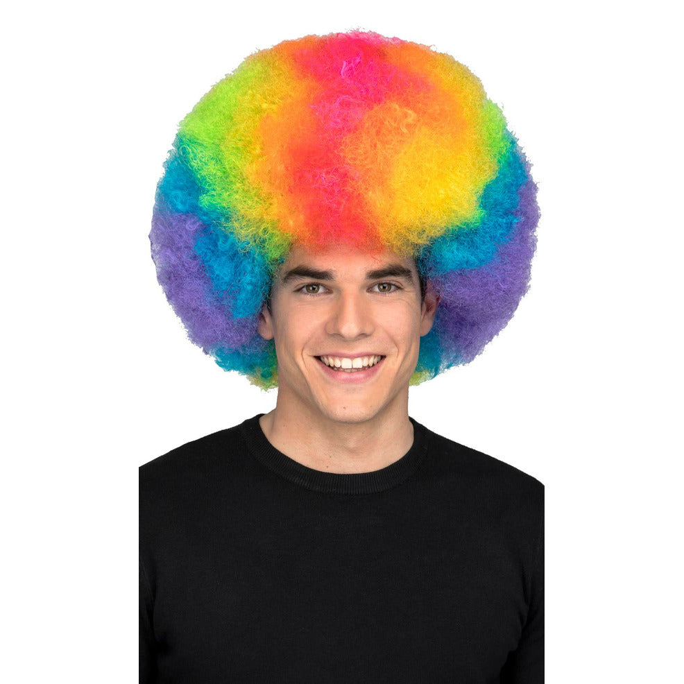 Peluca Afro Jumbo Multicolor | Don Disfraz