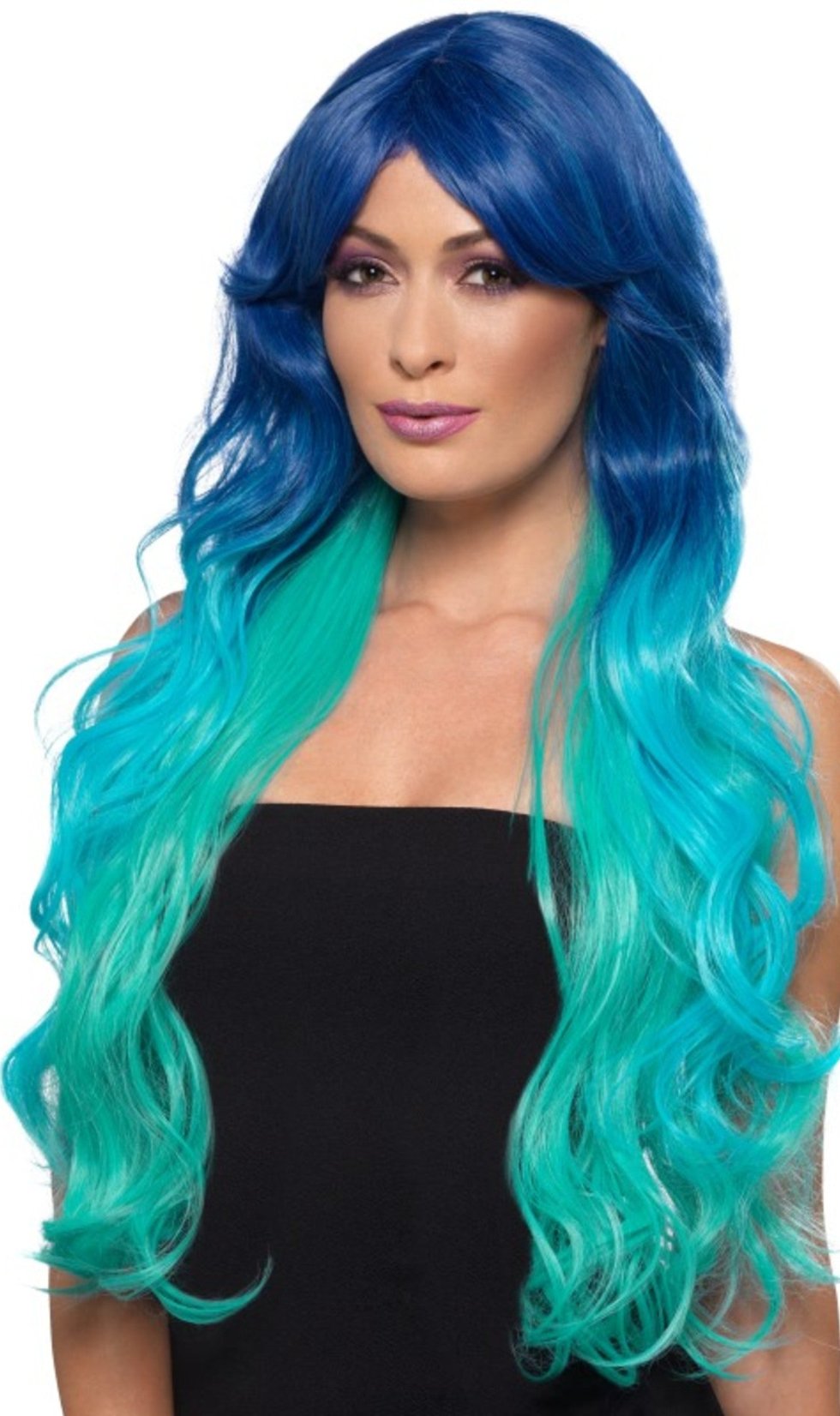 Parrucca Blu Deluxe