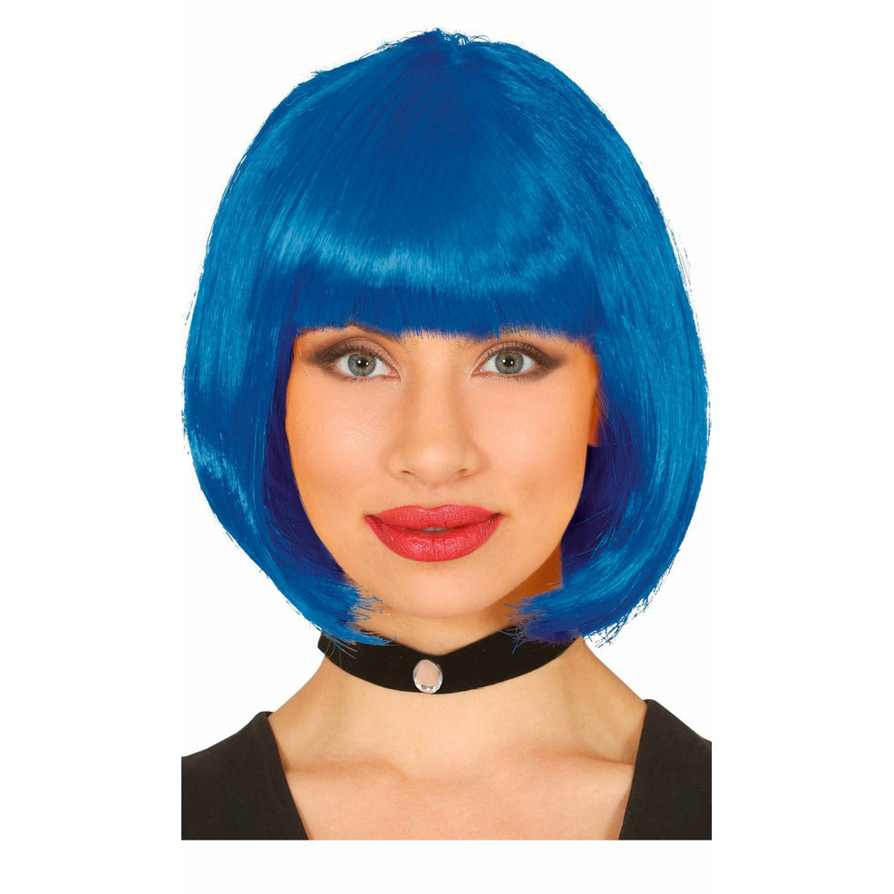 WIG ME UP - XR-008-PC3 Parrucca Donna Carnevale Cosplay Trecce con Fiocchi Frangetta Scolaretta Lolita Blu Circa 60 cm WIG ME UP - XR-008-PC3 Parrucca Donna Carnevale Cosplay Trecce con Fiocchi Frangetta Scolaretta Lolita Blu Circa 60 cm