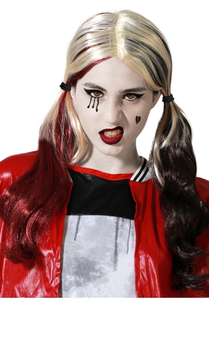 Parrucca Harley bicolore