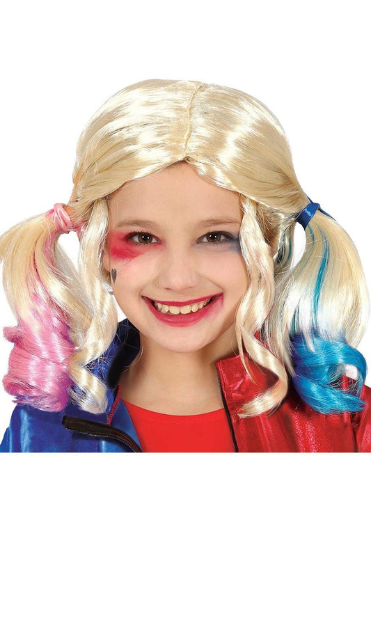 Parrucca con codini per bambini Harley