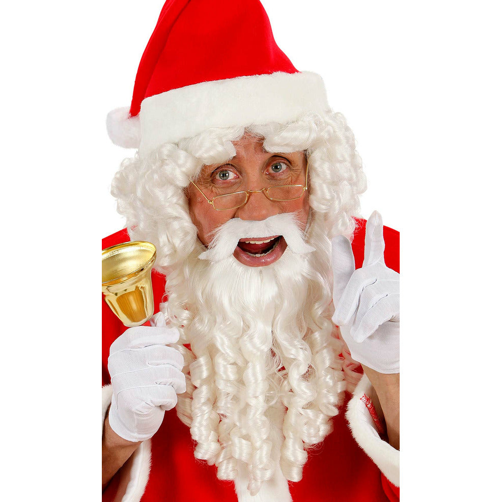Peluca de Papá Noel Completa con Tirabuzones | Don Disfraz
