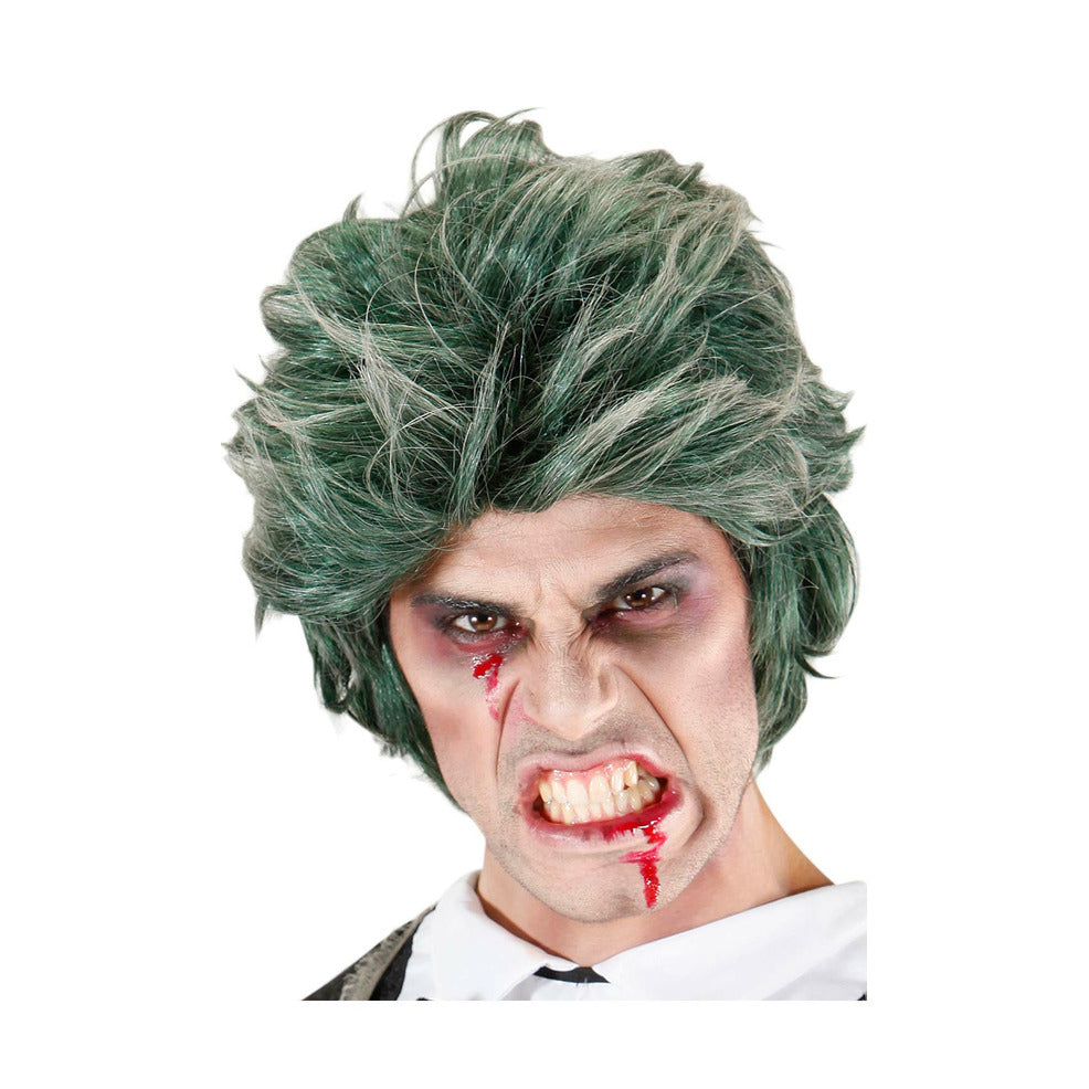 Peluca de Zombie Verde | Don Disfraz