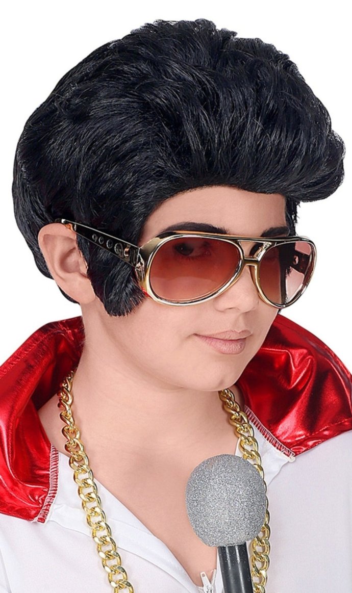 Parrucca da Re del Rock bambino