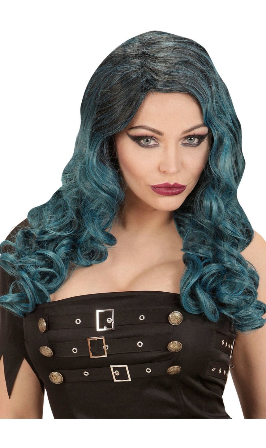 Parrucca Lunga Onde Blu