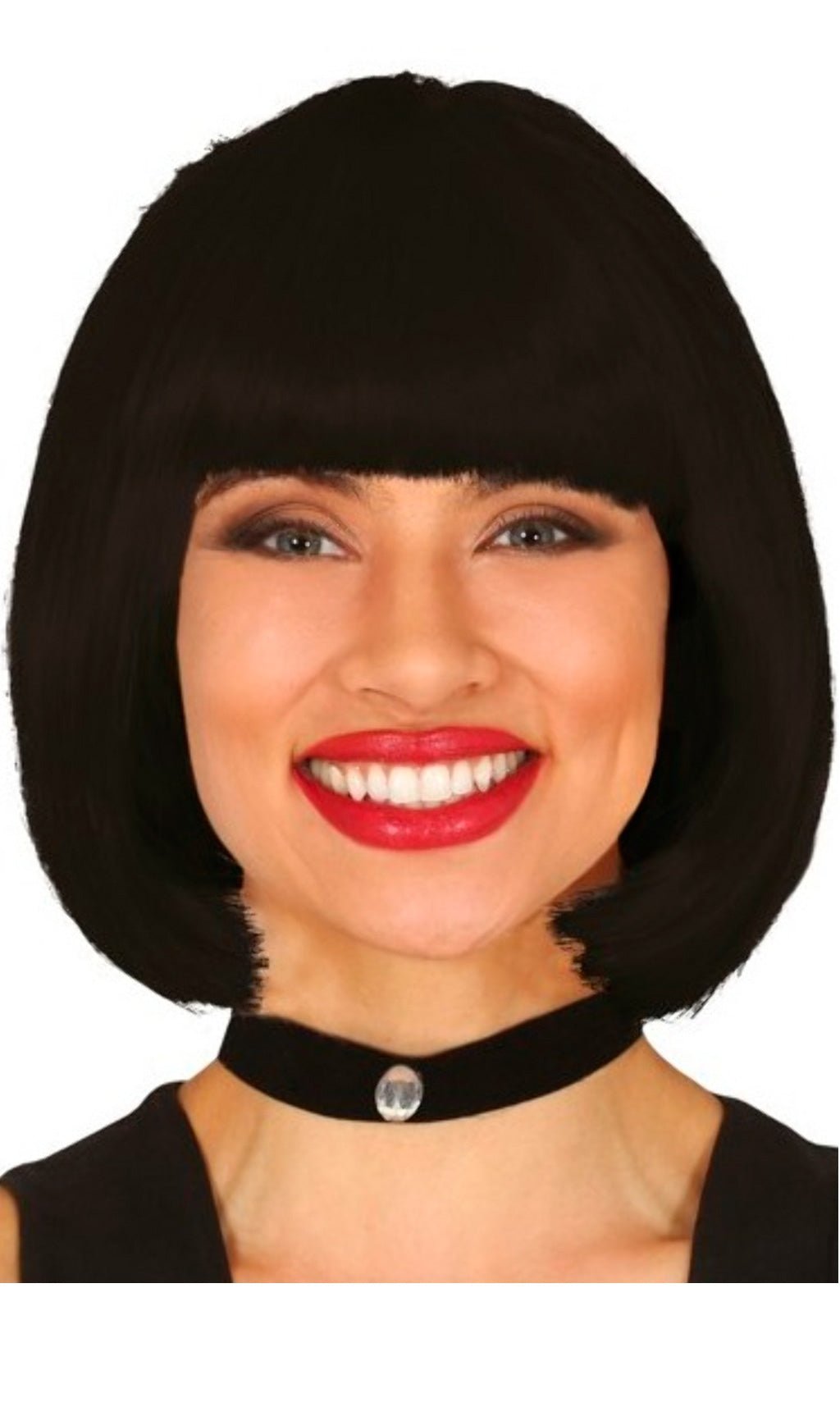 Parrucca Nera Caschetto Eco